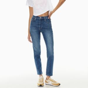 Aritzia Denim Forum The Yoko High Rise Slim Blue Jeans Size 26‎